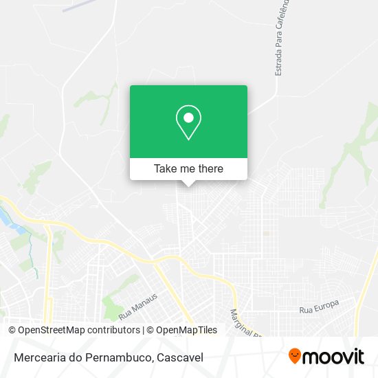 Mapa Mercearia do Pernambuco