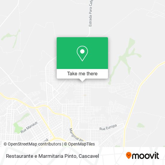 Mapa Restaurante e Marmitaria Pinto