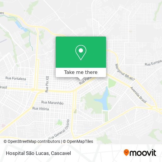 Hospital São Lucas map