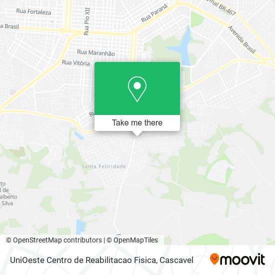 UniOeste Centro de Reabilitacao Fisica map