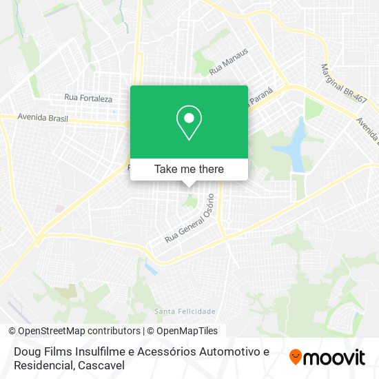 Mapa Doug Films Insulfilme e Acessórios Automotivo e Residencial