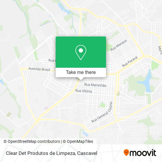 Mapa Clear Det Produtos de Limpeza