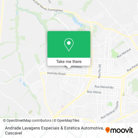 Mapa Andrade Lavagens Especiais & Estética Automotiva