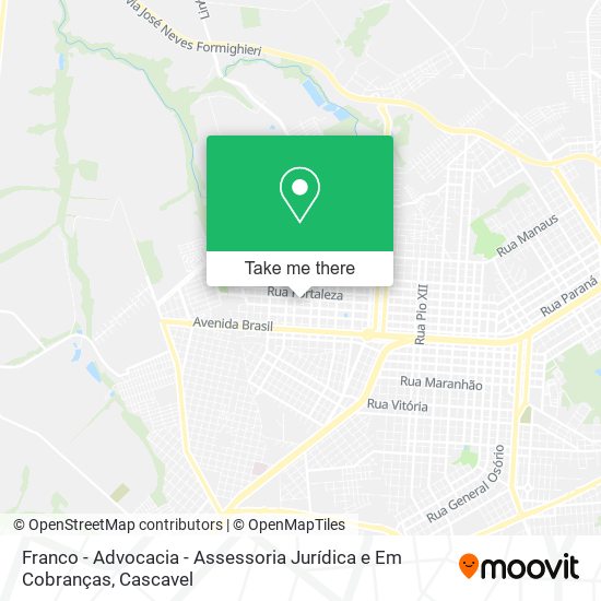 Franco - Advocacia - Assessoria Jurídica e Em Cobranças map