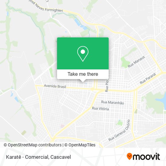 Karatê - Comercial map