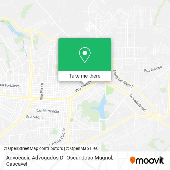 Advocacia Advogados Dr Oscar João Mugnol map