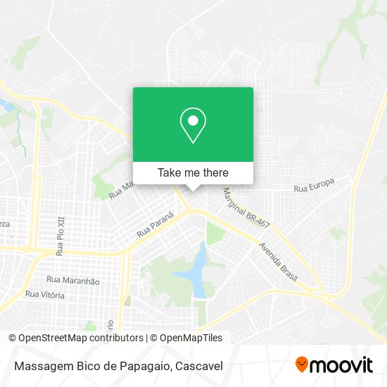 Mapa Massagem Bico de Papagaio