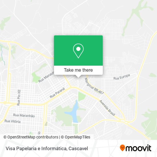 Mapa Visa Papelaria e Informática