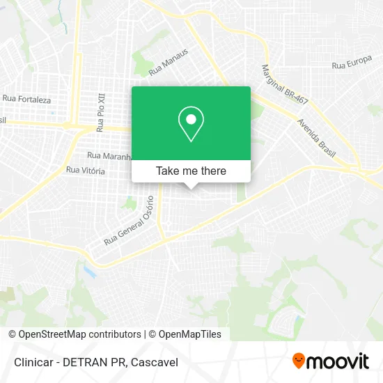 Clinicar - DETRAN PR map