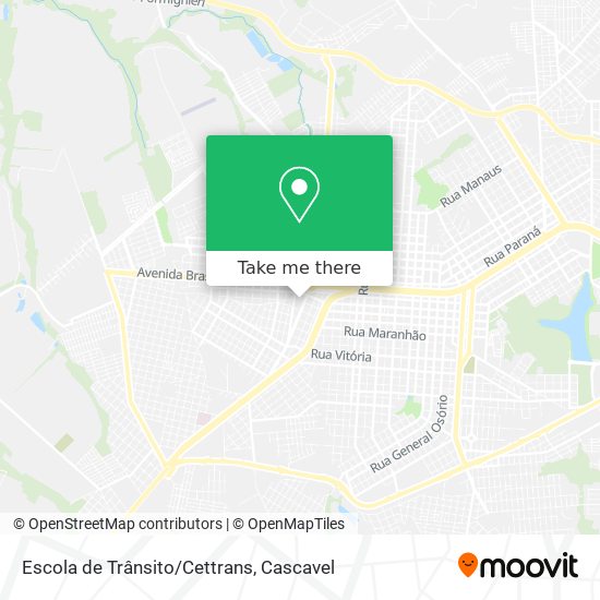 Mapa Escola de Trânsito/Cettrans