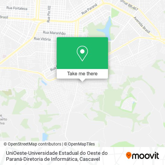 Mapa UniOeste-Universidade Estadual do Oeste do Paraná-Diretoria de Informática