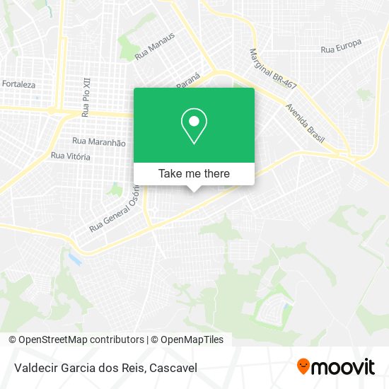 Valdecir Garcia dos Reis map