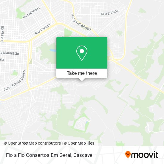 Fio a Fio Consertos Em Geral map