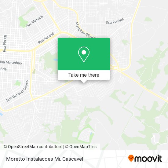 Moretto Instalacoes Mi map