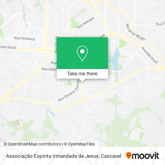 Associação Espírita Irmandade de Jesus map