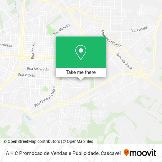 A K C Promocao de Vendas e Publicidade map