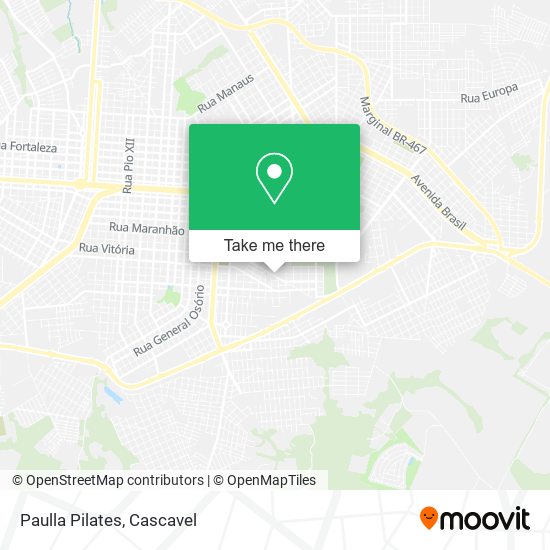 Paulla Pilates map