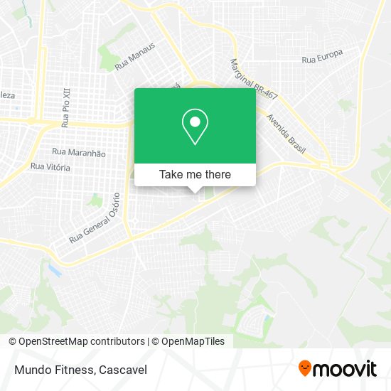 Mundo Fitness map