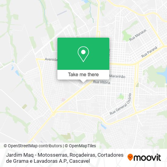 Jardim Maq - Motosserras, Roçadeiras, Cortadores de Grama e Lavadoras A.P. map