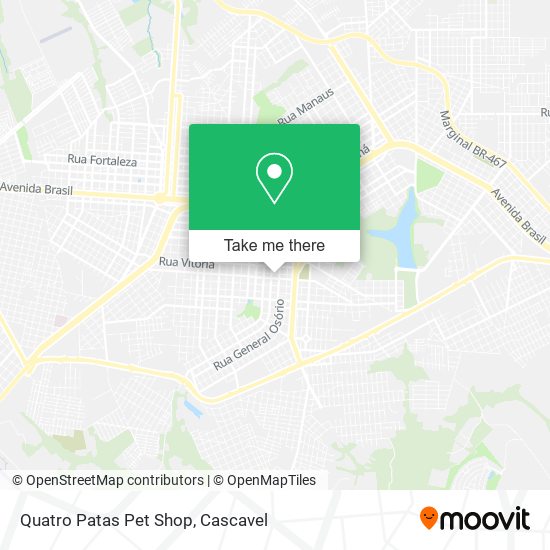 Quatro Patas Pet Shop map