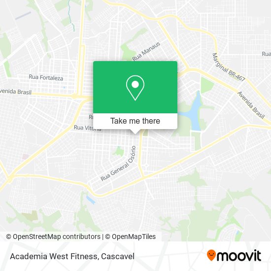 Academia West Fitness map