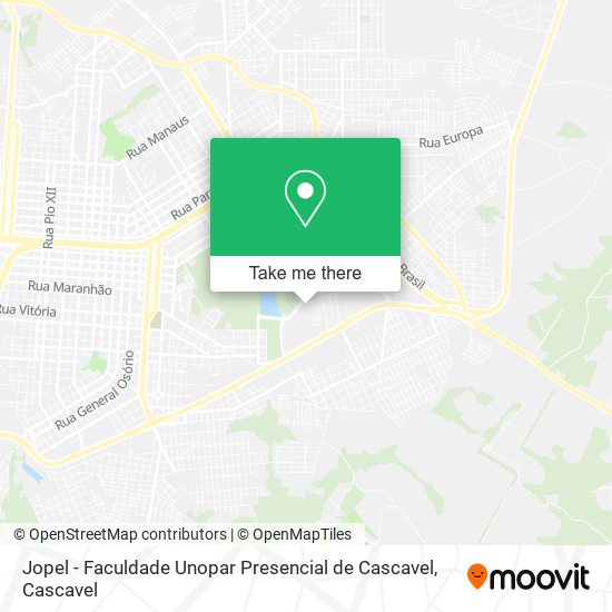 Jopel - Faculdade Unopar Presencial de Cascavel map