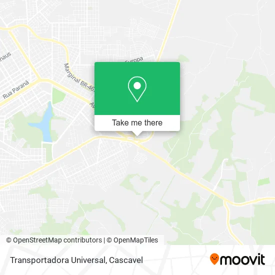 Transportadora Universal map