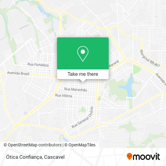 Ótica Confiança map