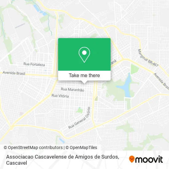 Associacao Cascavelense de Amigos de Surdos map
