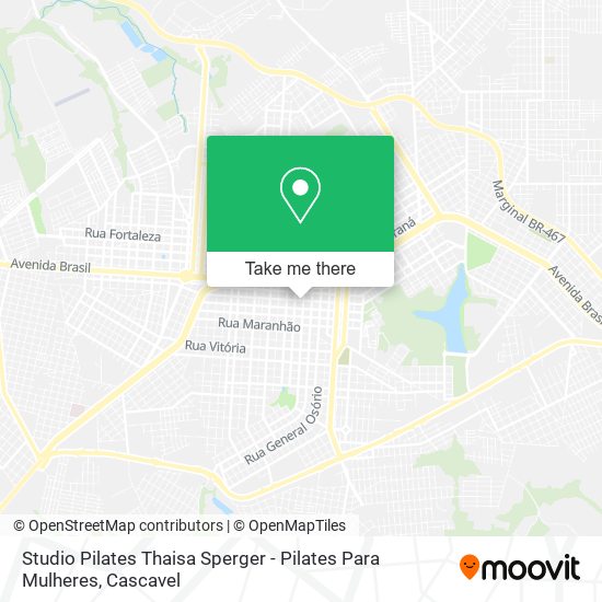 Mapa Studio Pilates Thaisa Sperger - Pilates Para Mulheres