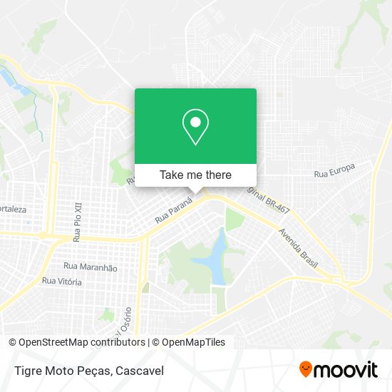 Tigre Moto Peças map