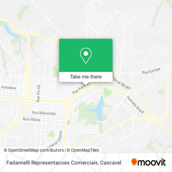 Fadannelli Representacoes Comerciais map
