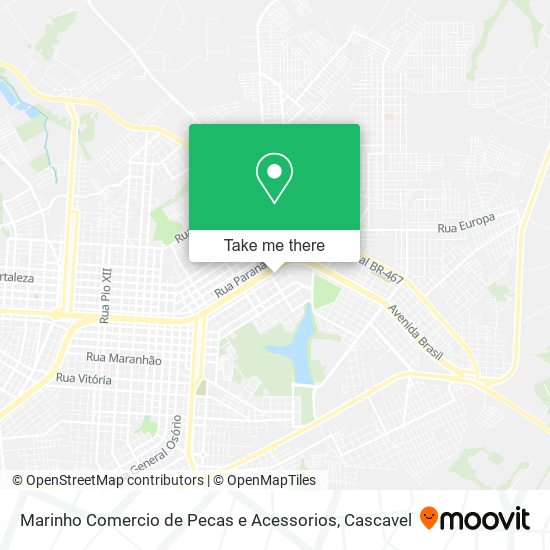 Marinho Comercio de Pecas e Acessorios map