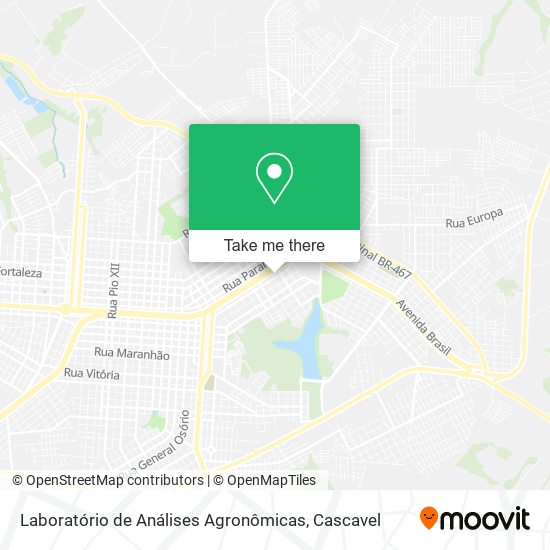 Laboratório de Análises Agronômicas map