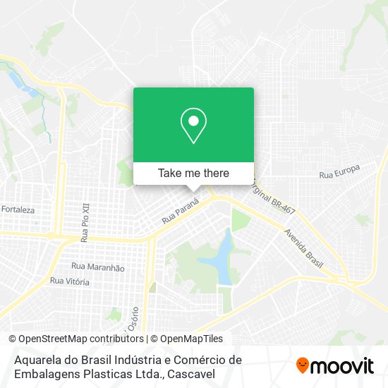 Aquarela do Brasil Indústria e Comércio de Embalagens Plasticas Ltda. map