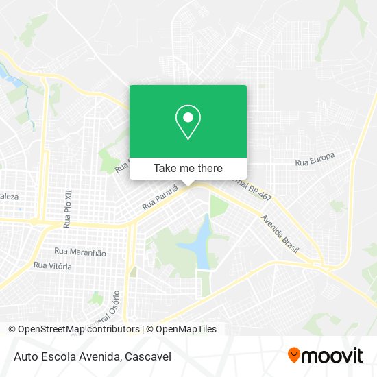 Auto Escola Avenida map