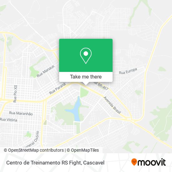 Centro de Treinamento RS Fight map