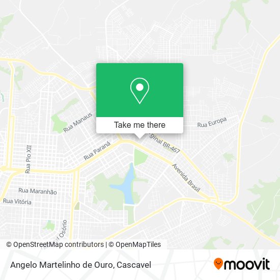 Angelo Martelinho de Ouro map