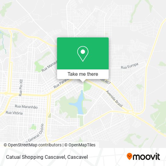 Catuaí Shopping Cascavel map