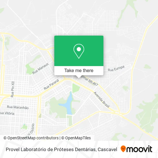 Provel Laboratório de Próteses Dentárias map