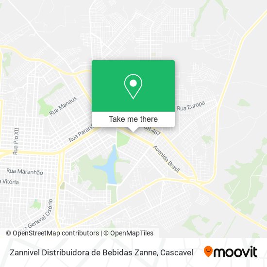 Zannivel Distribuidora de Bebidas Zanne map