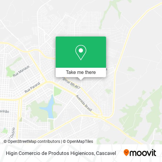 Mapa Higin Comercio de Produtos Higienicos