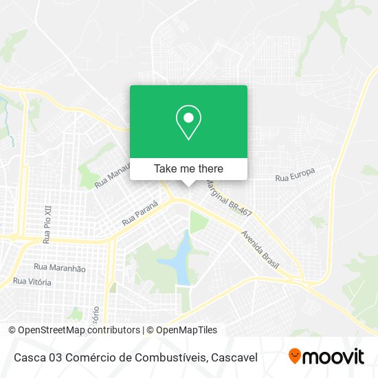 Casca 03 Comércio de Combustíveis map