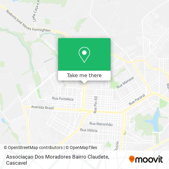 Associaçao Dos Moradores Bairro Claudete map