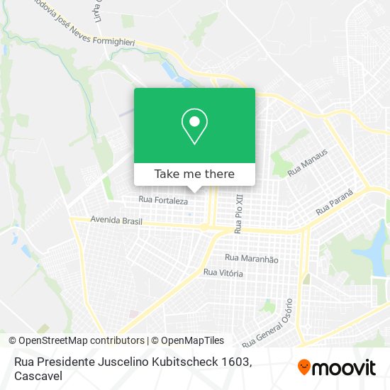 Rua Presidente Juscelino Kubitscheck 1603 map