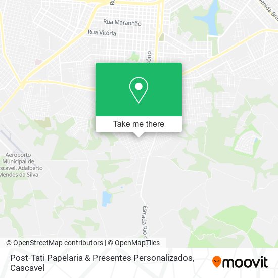 Mapa Post-Tati Papelaria & Presentes Personalizados