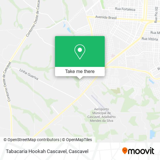 Tabacaria Hookah Cascavel map