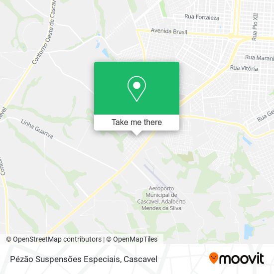 Mapa Pézão Suspensões Especiais