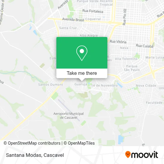 Santana Modas map