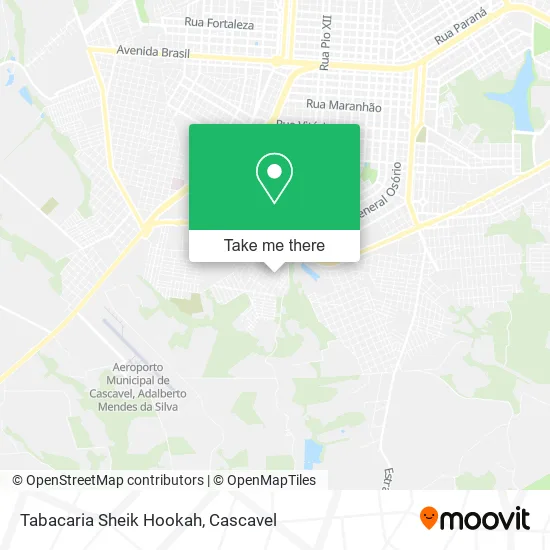 Tabacaria Sheik Hookah map